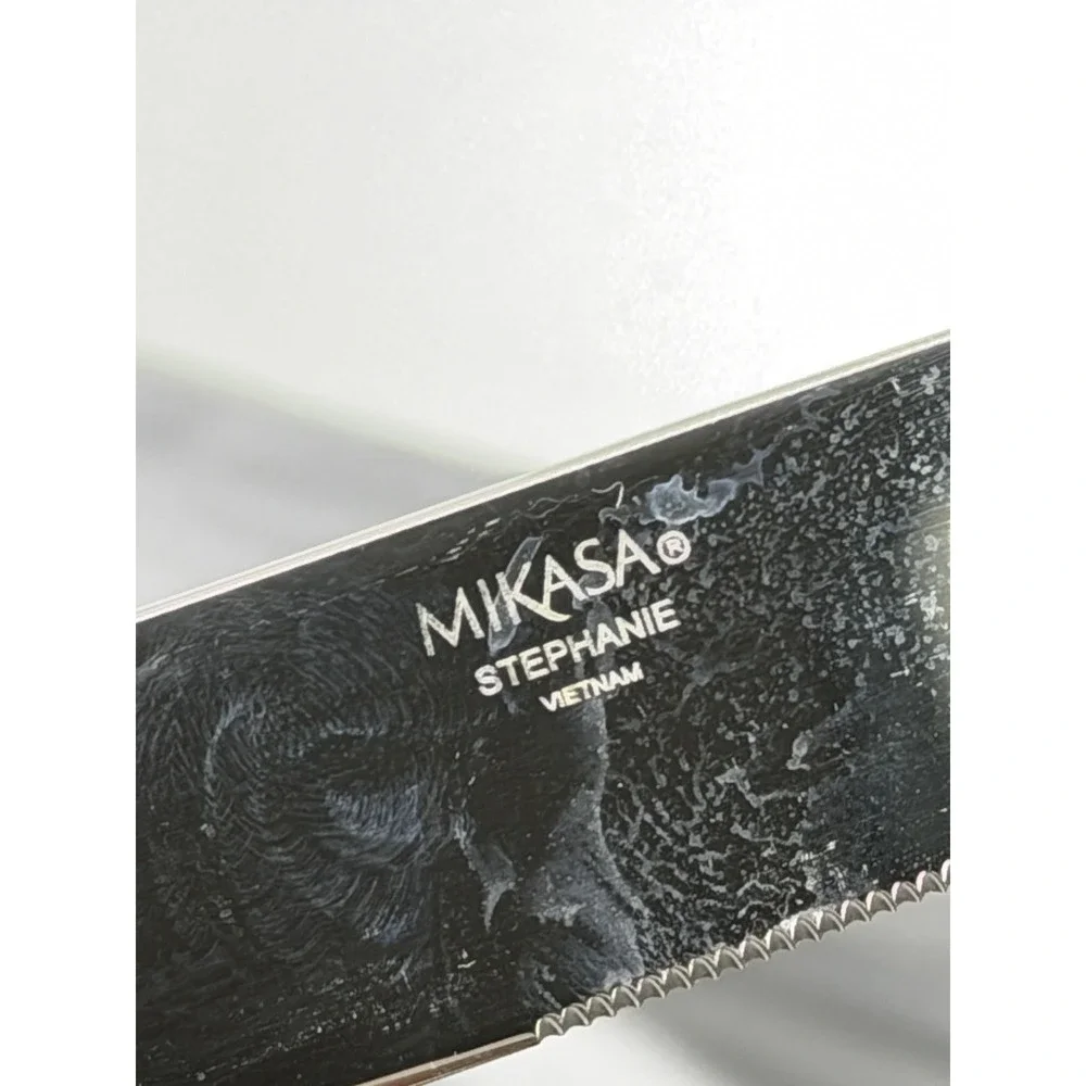 Mikasa‎ Stephanie Stainless Steel Flatware Set 19 Pc Knives Spoons Forks Used